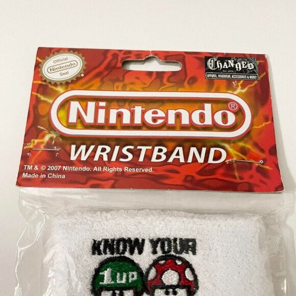 Nintendo Super Mario Know Your Mushroom Athletic Wristband - Picture 10 of 14